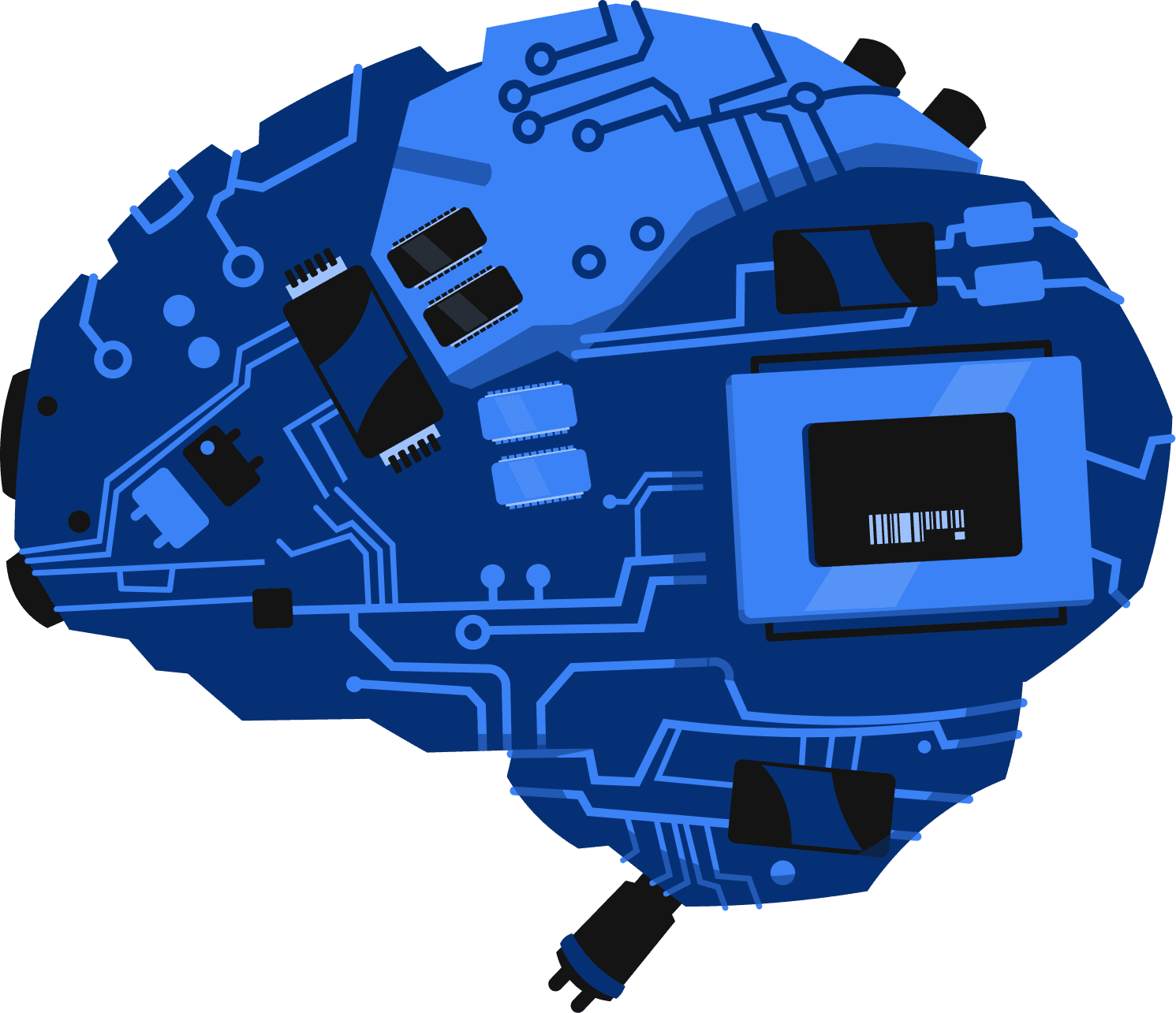Brain tech illustration