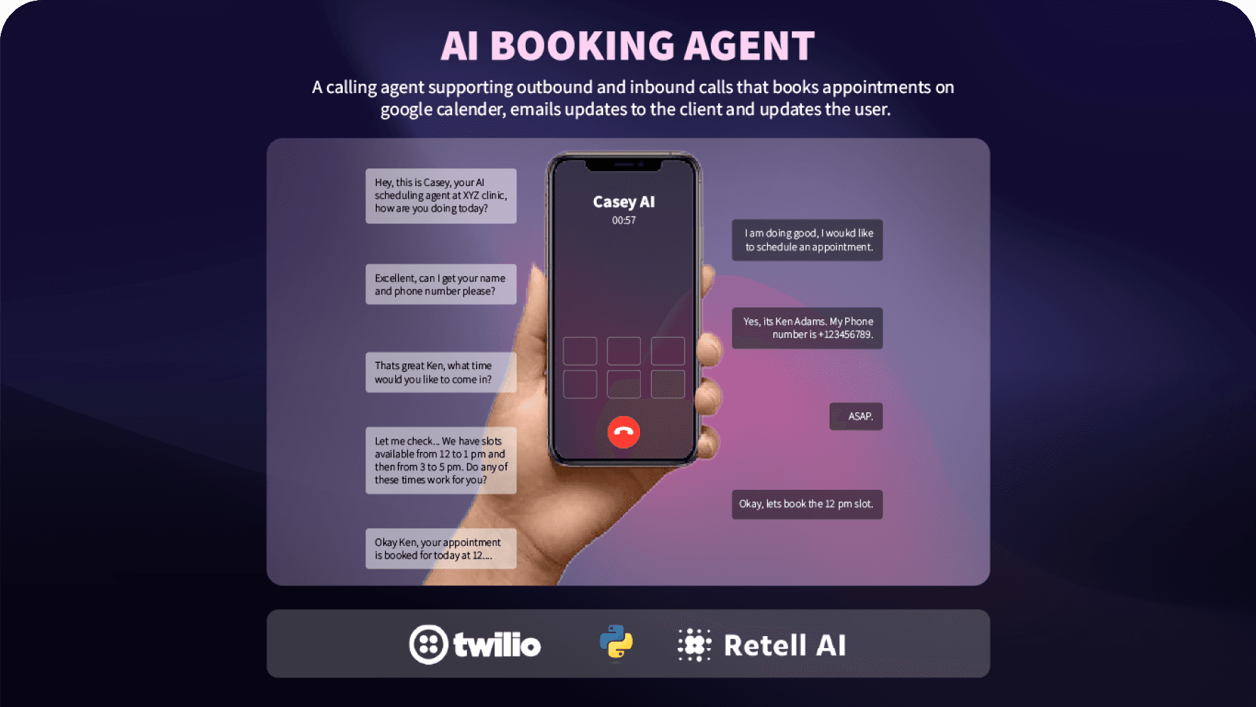 AI Calling & Booking Agent